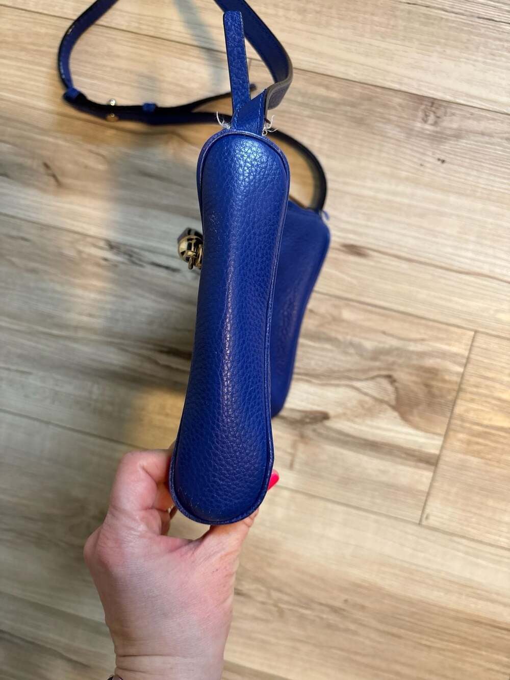 Kate Spade Kate Spade Pebbled Leather Top Zip Crossbody Sapphire - Picture 10 of 13
